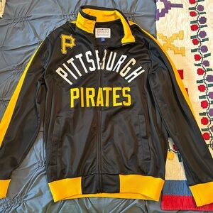 Genuine Merchandise Pittsburgh Pirates Black and Yellow Zip Jacket